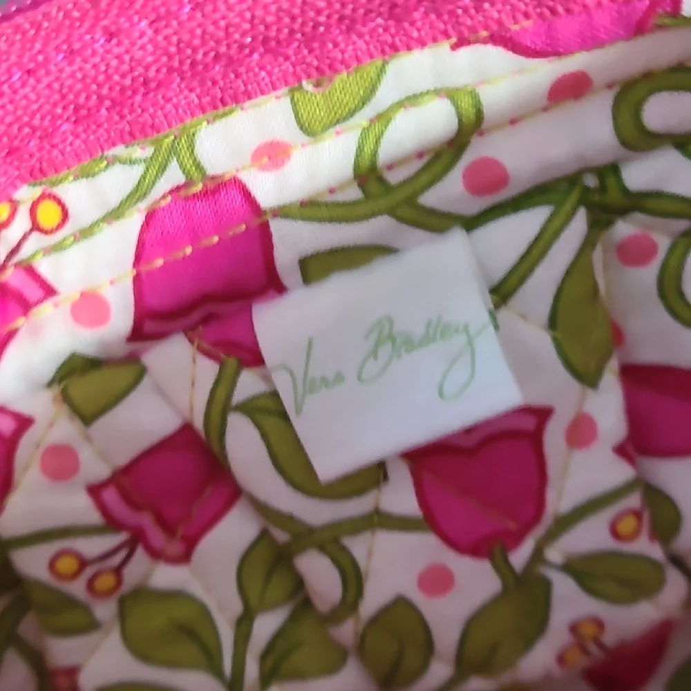 Vera Bradley Pink and Orange Floral Crossbody Bag - Picture 9 of 15